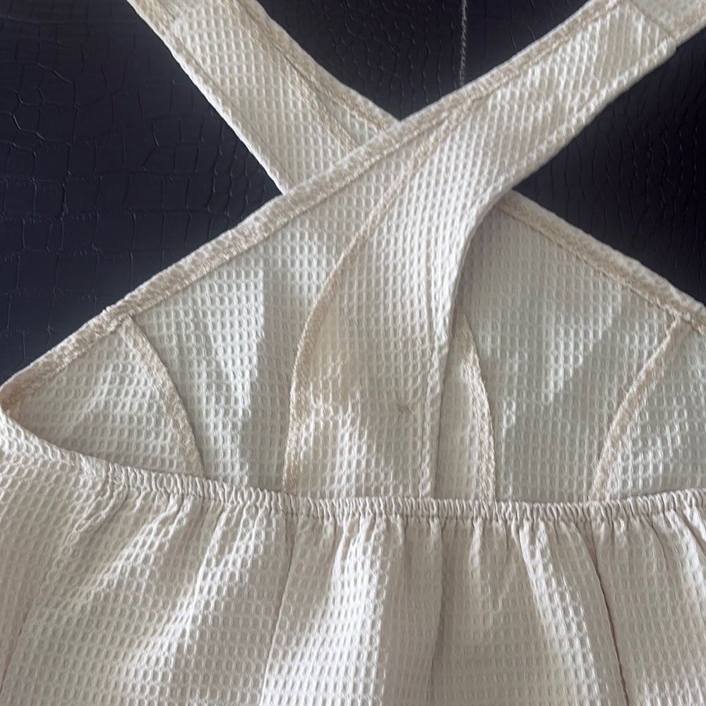 SHEIN Cream Textured Blouse - Picture 3 of 3